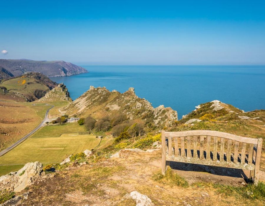 Sunrise at the Valley of the Rocks, Exmoor National Park, Near Lynton & Lynmouth, Devon, England.
